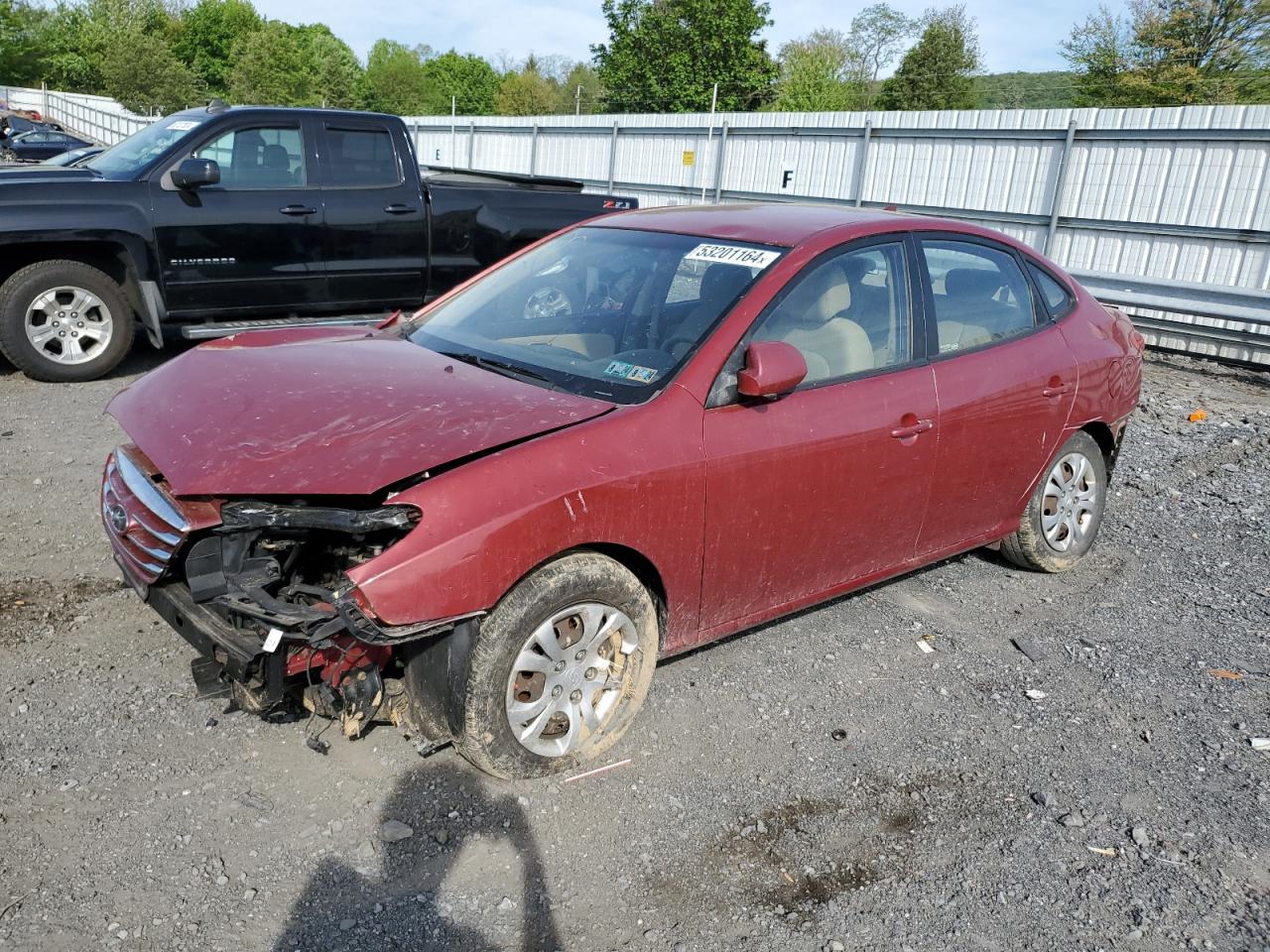 2010 HYUNDAI ELANTRA BLUE