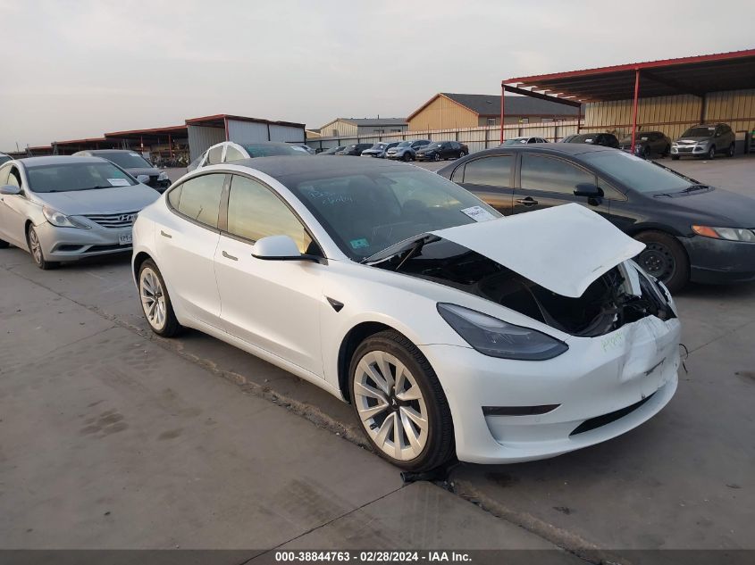 2022 TESLA MODEL 3 LONG RANGE DUAL MOTOR ALL-WHEEL DRIVE