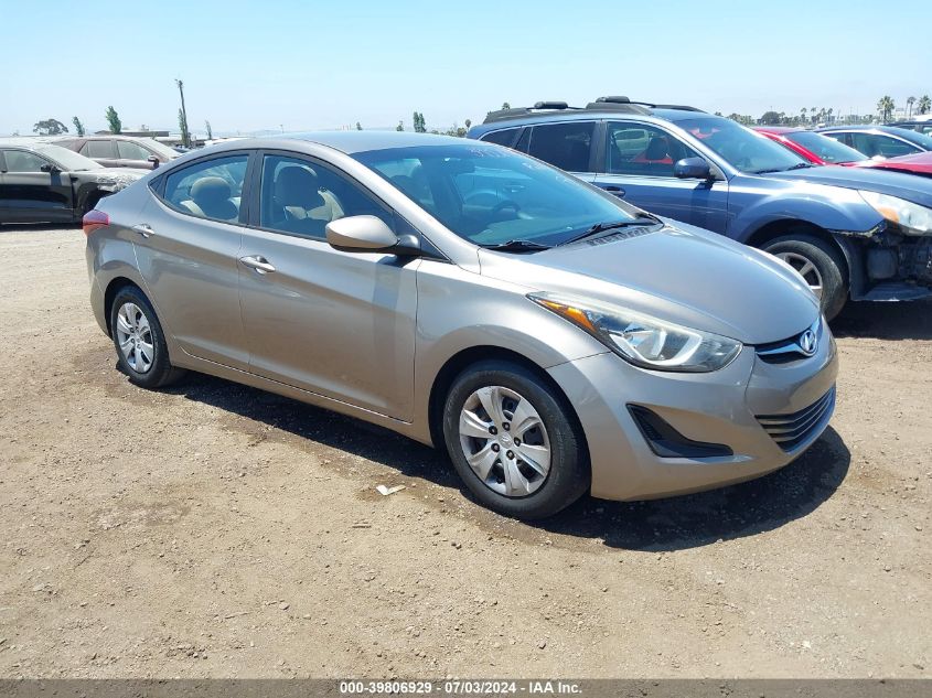 2016 HYUNDAI ELANTRA SE