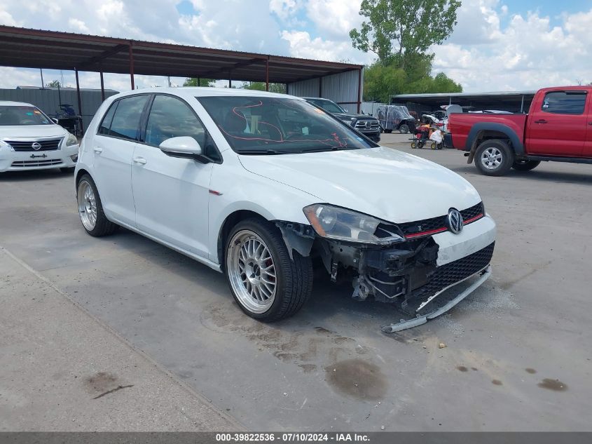 2017 VOLKSWAGEN GTI S