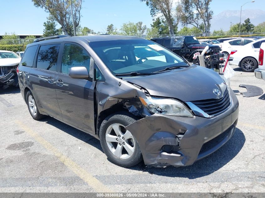 2012 TOYOTA SIENNA LE V6 8 PASSENGER