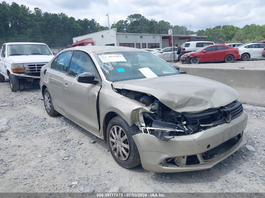 2013 VOLKSWAGEN JETTA 2.0L S