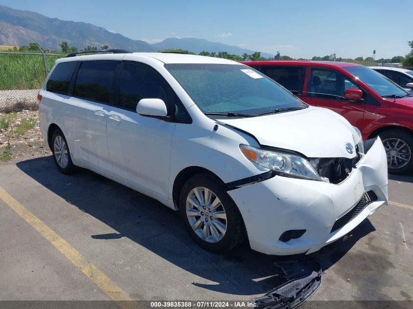 2012 TOYOTA SIENNA LE 7 PASSENGER