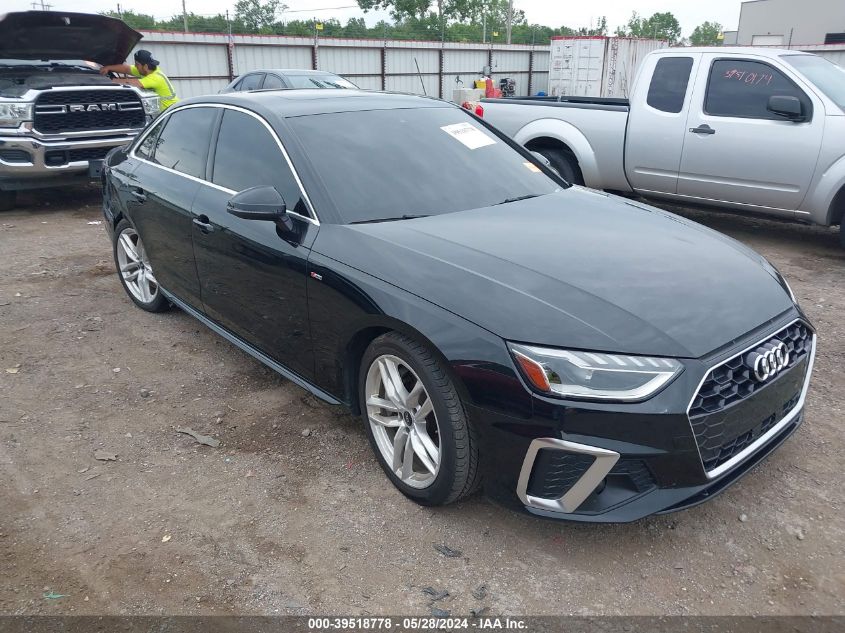 2022 AUDI A4 PREMIUM PLUS 45 TFSI S LINE QUATTRO S TRONIC