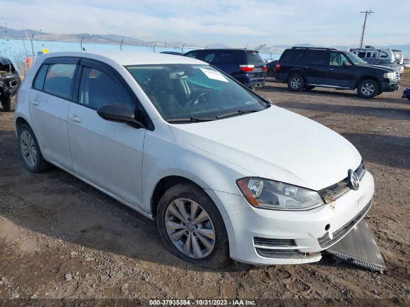 2015 VOLKSWAGEN GOLF TDI S 4-DOOR