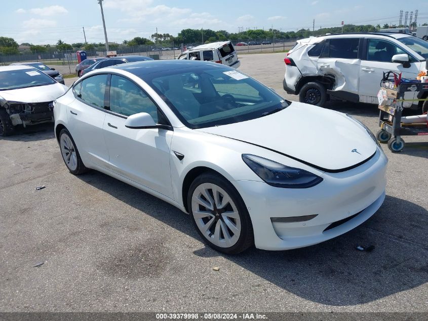 2022 TESLA MODEL 3 LONG RANGE DUAL MOTOR ALL-WHEEL DRIVE