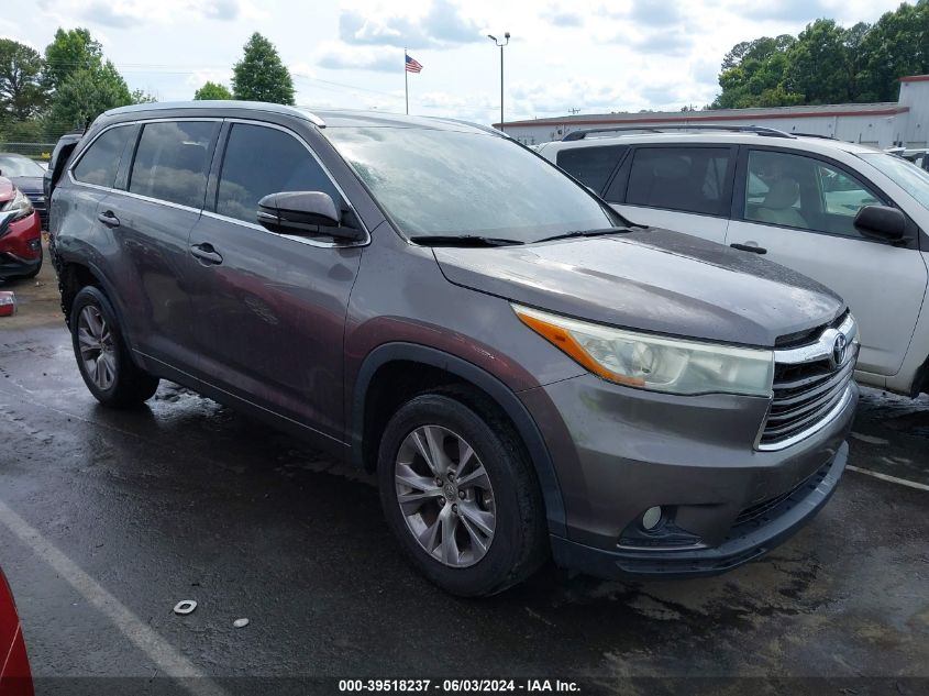 2015 TOYOTA HIGHLANDER XLE V6