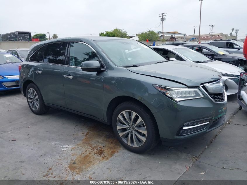 2015 ACURA MDX TECHNOLOGY PACKAGE