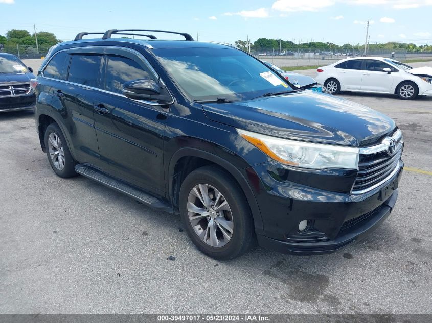 2015 TOYOTA HIGHLANDER XLE V6