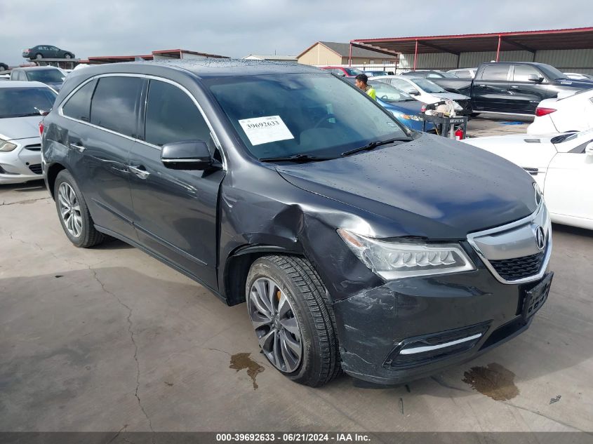 2016 ACURA MDX TECHNOLOGY