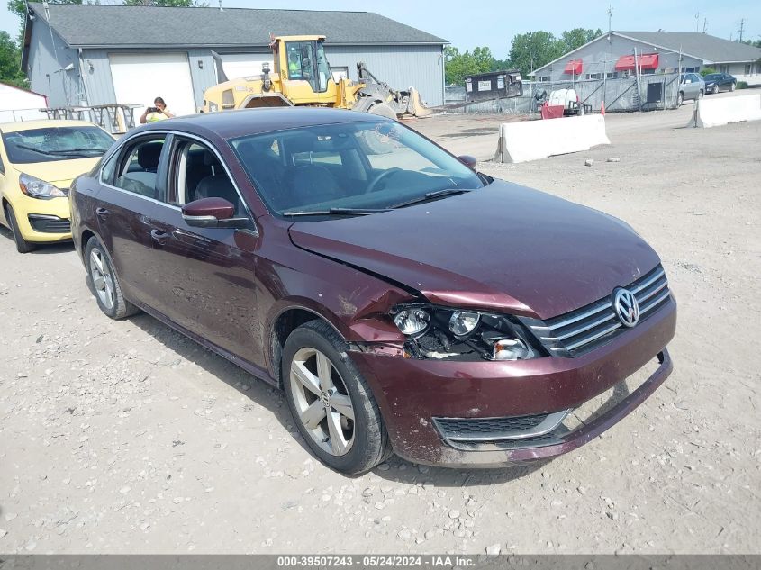 2012 VOLKSWAGEN PASSAT 2.5L SE