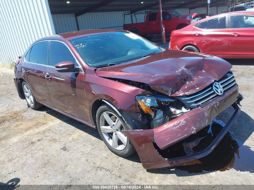 2013 VOLKSWAGEN PASSAT 2.5L SE