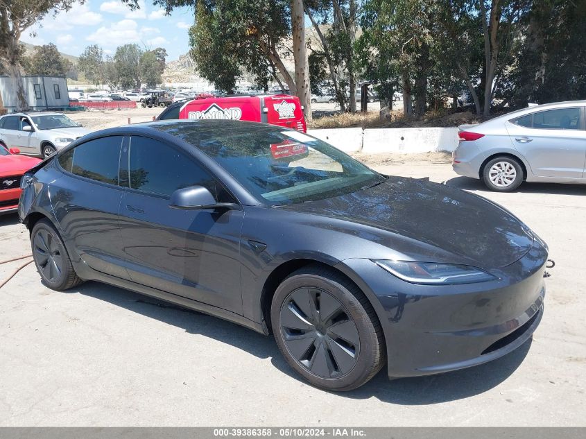 2024 TESLA MODEL 3 REAR-WHEEL DRIVE