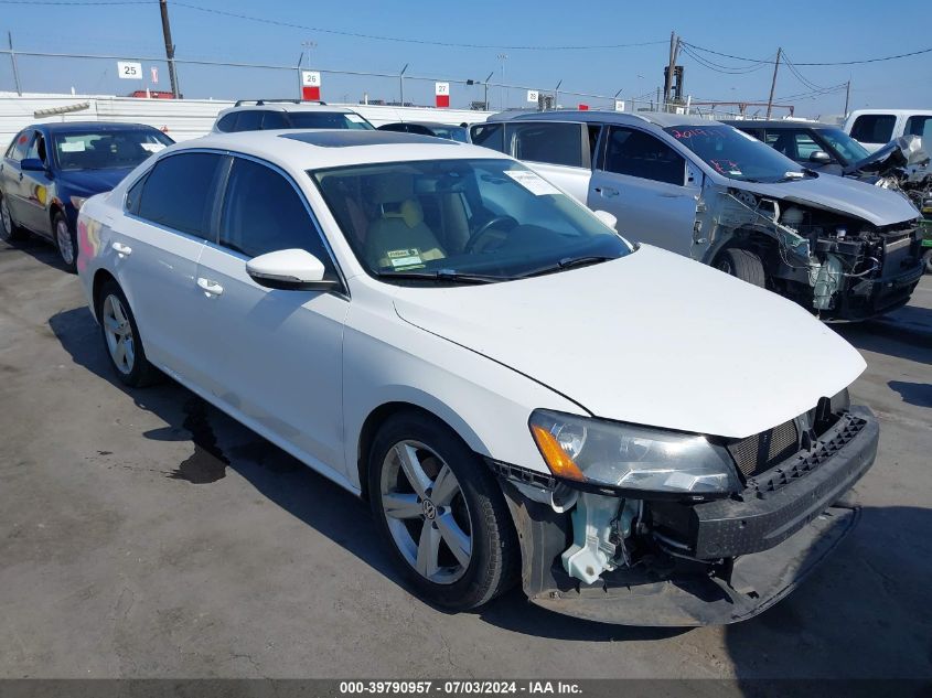 2012 VOLKSWAGEN PASSAT 2.5L SE