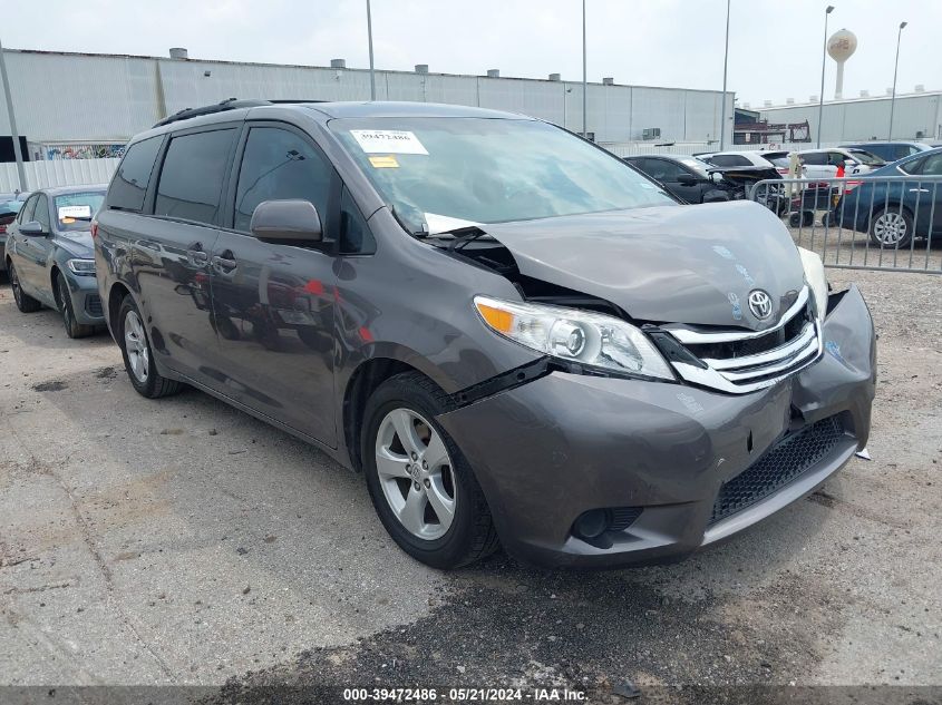 2015 TOYOTA SIENNA LE 8 PASSENGER