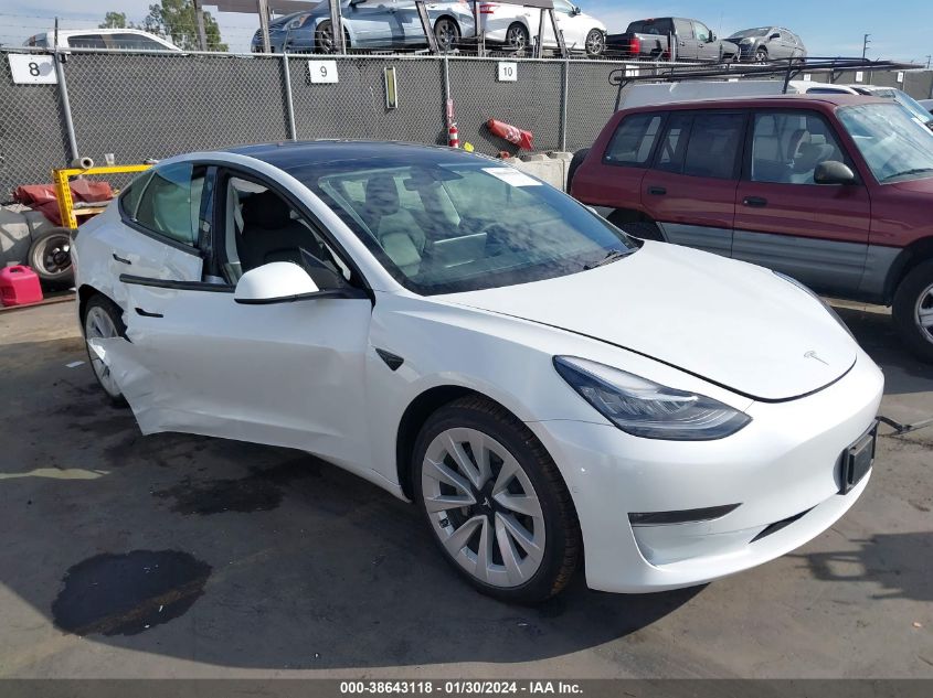 2022 TESLA MODEL 3 LONG RANGE DUAL MOTOR ALL-WHEEL DRIVE