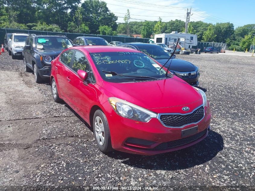 2016 KIA FORTE LX