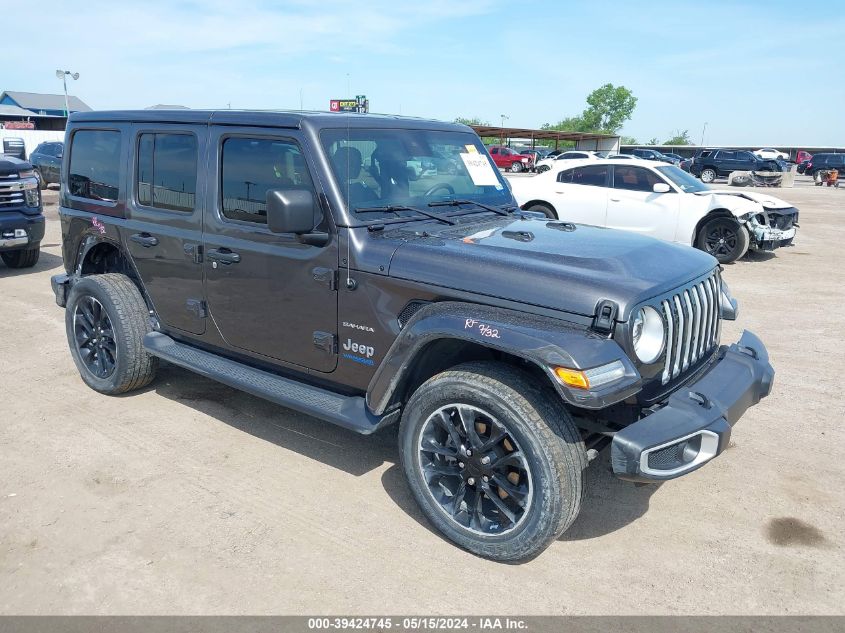 2021 JEEP WRANGLER 4XE UNLIMITED SAHARA 4X4