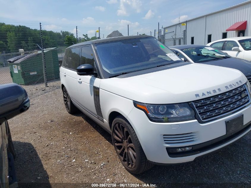 2016 LAND ROVER RANGE ROVER SUPERCHARGED