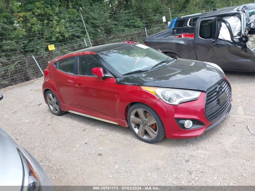 2013 HYUNDAI VELOSTER TURBO W/BLACK