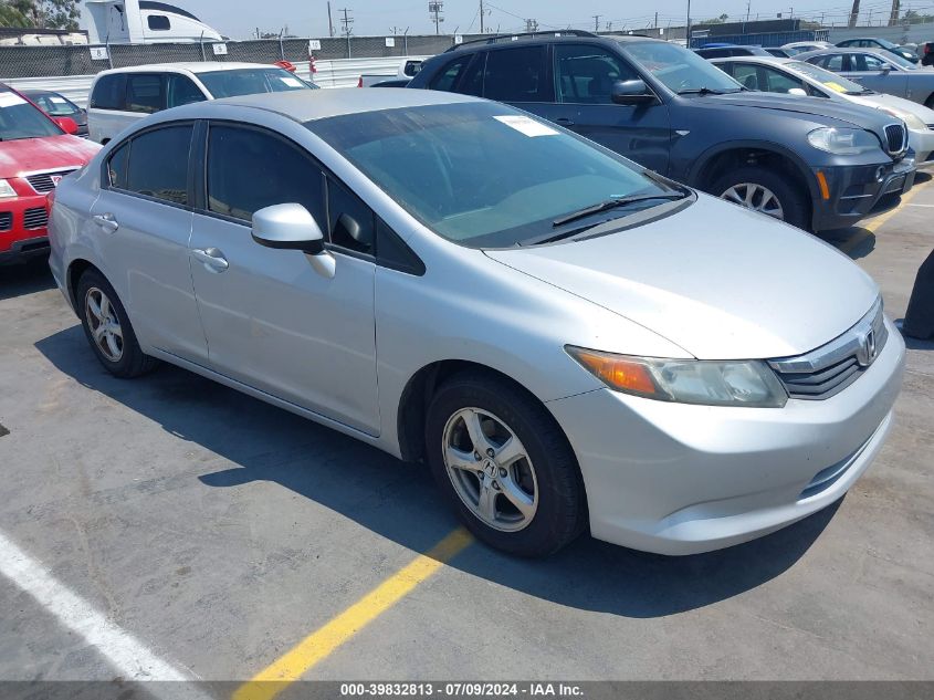 2012 HONDA CIVIC NATURAL GAS