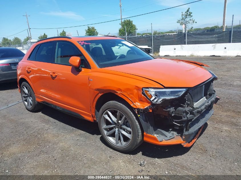 2022 AUDI Q3 PREMIUM PLUS 45 TFSI S LINE QUATTRO TIPTRONIC