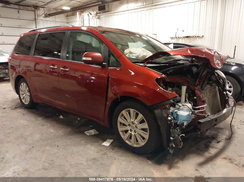 2016 TOYOTA SIENNA LIMITED PREMIUM 7 PASSENGER