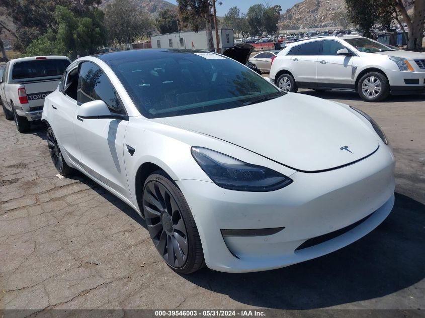 2022 TESLA MODEL 3 PERFORMANCE DUAL MOTOR ALL-WHEEL DRIVE