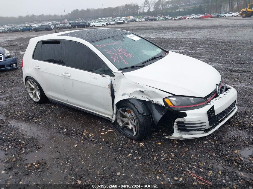 2016 VOLKSWAGEN GOLF GTI SE W/PERFORMANCE PACKAGE 4-DOOR