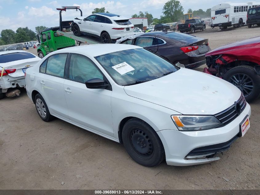 2015 VOLKSWAGEN JETTA 2.0L S