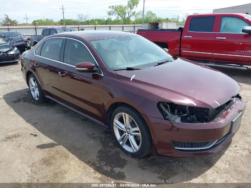 2014 VOLKSWAGEN PASSAT 2.0L TDI SE