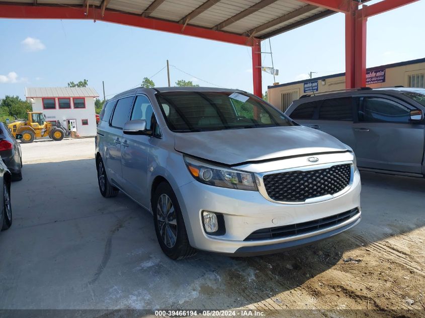 2016 KIA SEDONA SX