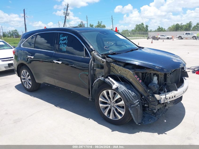 2016 ACURA MDX TECHNOLOGY   ACURAWATCH PLUS PACKAGES/TECHNOLOGY PACKAGE