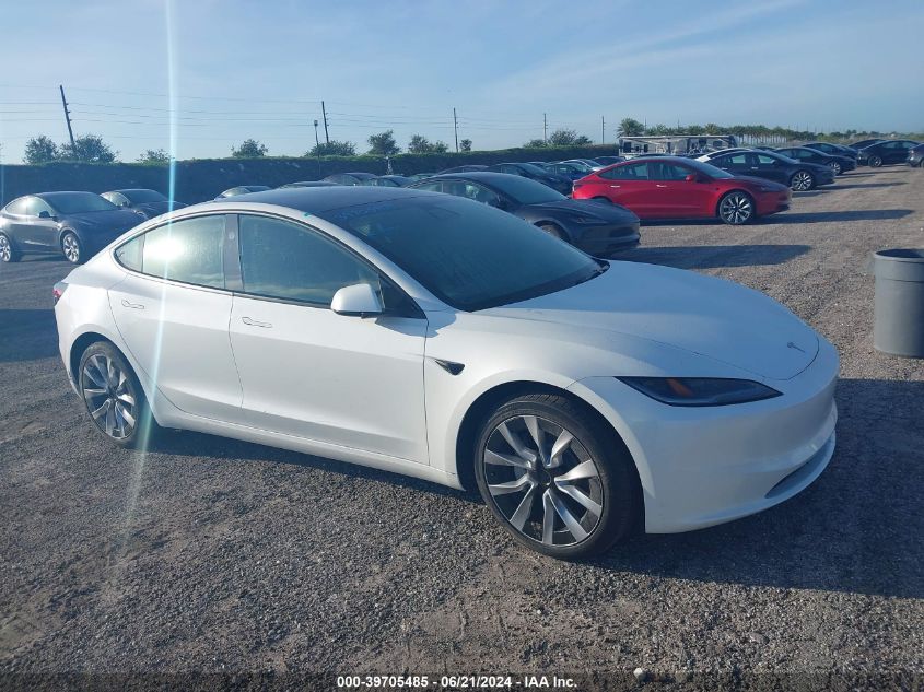 2024 TESLA MODEL 3 REAR-WHEEL DRIVE