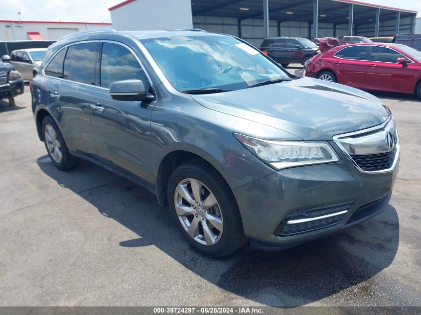 2015 ACURA MDX ADVANCE PKG W/ENTERTAINMENT PKG