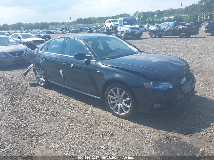 2012 AUDI A4 2.0T PREMIUM