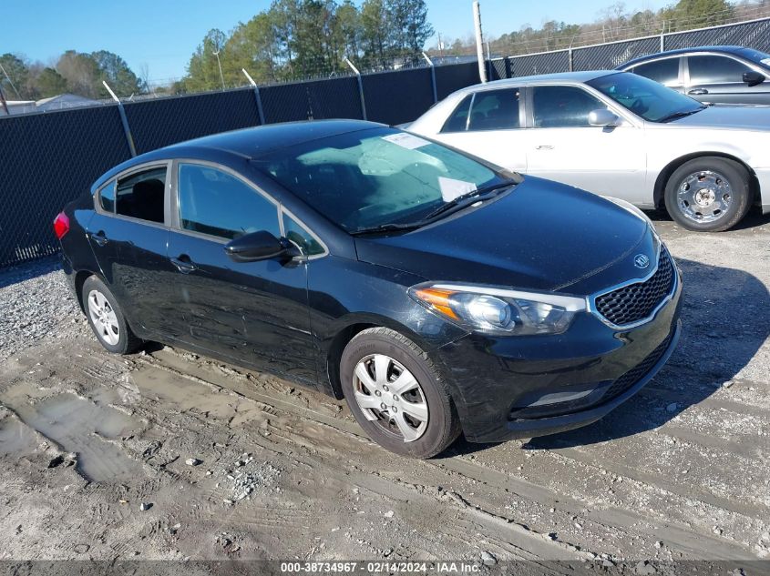 2016 KIA FORTE LX