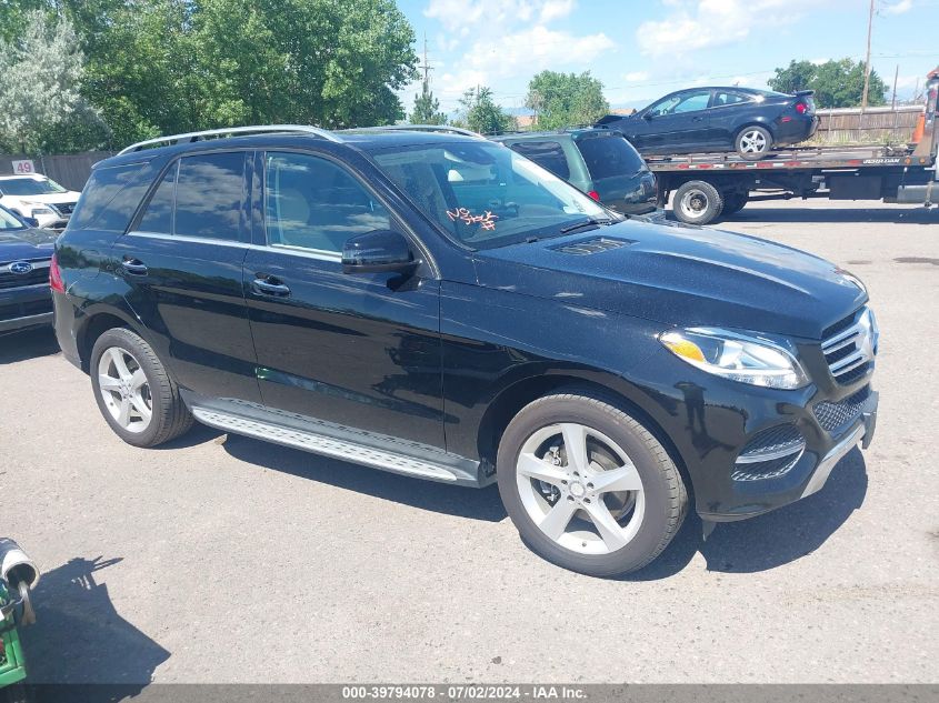 2016 MERCEDES-BENZ GLE 350 4MATIC