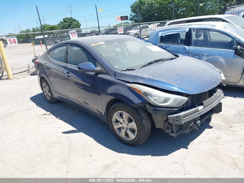 2016 HYUNDAI ELANTRA SE