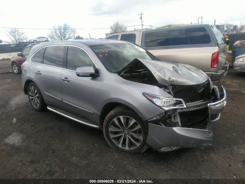 2016 ACURA MDX TECHNOLOGY   ACURAWATCH PLUS PACKAGES/TECHNOLOGY PACKAGE