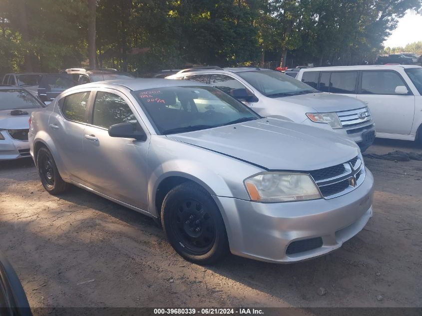 2012 DODGE AVENGER SE