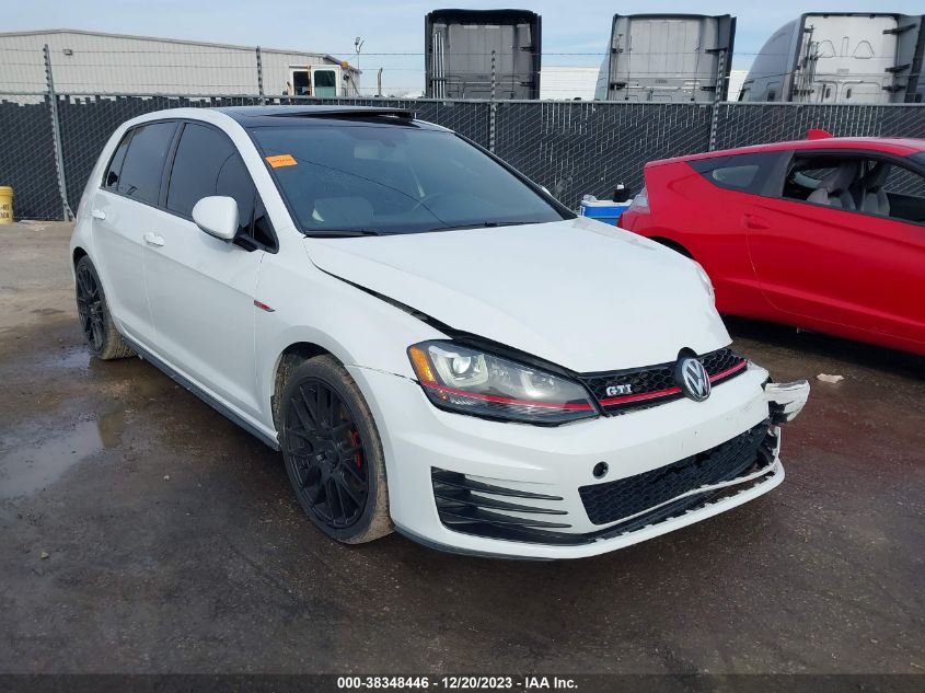 2016 VOLKSWAGEN GOLF GTI SE 4-DOOR