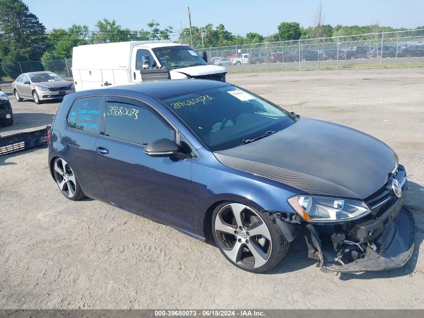 2015 VOLKSWAGEN GOLF