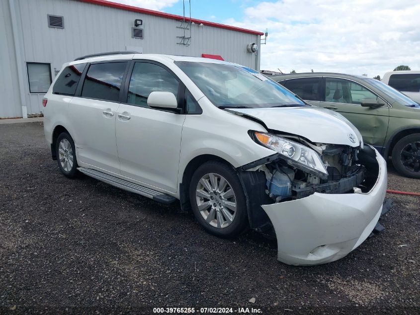 2015 TOYOTA SIENNA XLE 7 PASSENGER