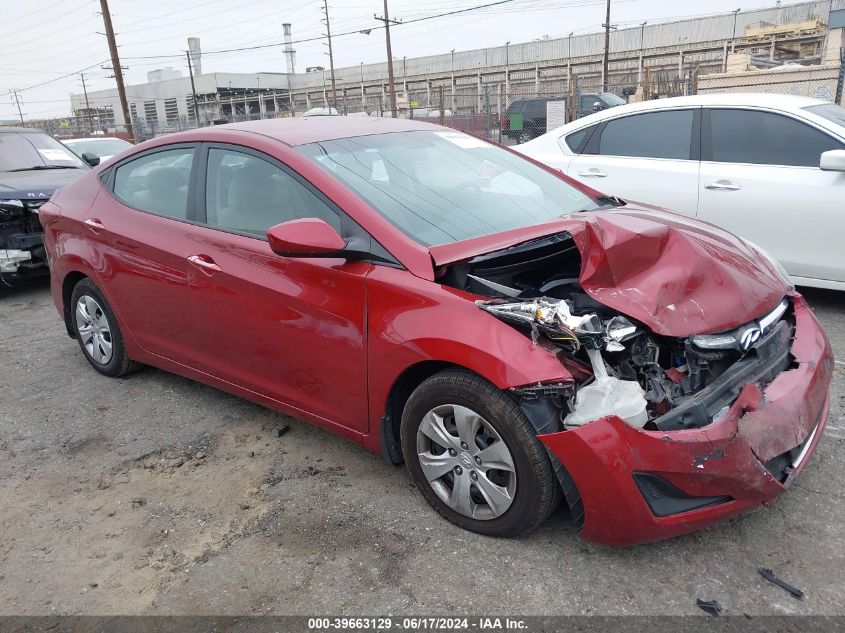 2016 HYUNDAI ELANTRA SE/SPORT/LIMITED