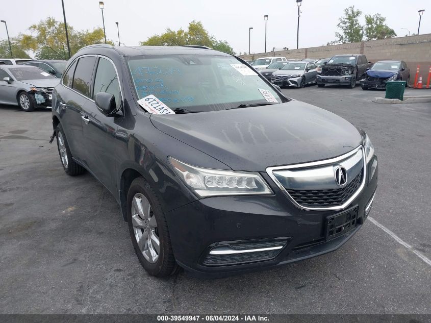 2016 ACURA MDX ADVANCE   ENTERTAINMENT PACKAGES/ADVANCE PACKAGE