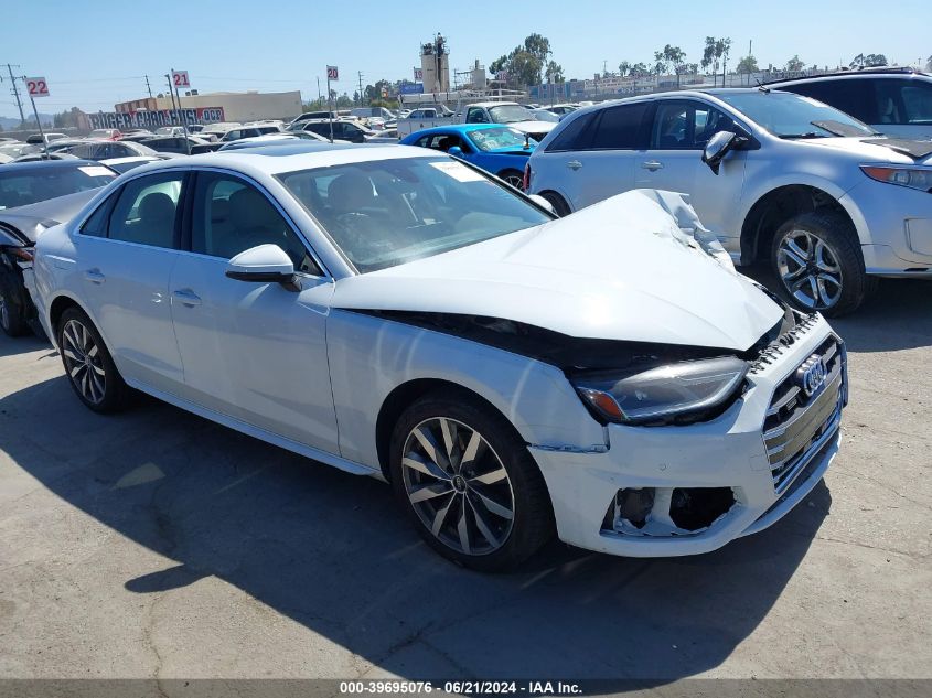 2021 AUDI A4 PREMIUM 40 TFSI QUATTRO S TRONIC