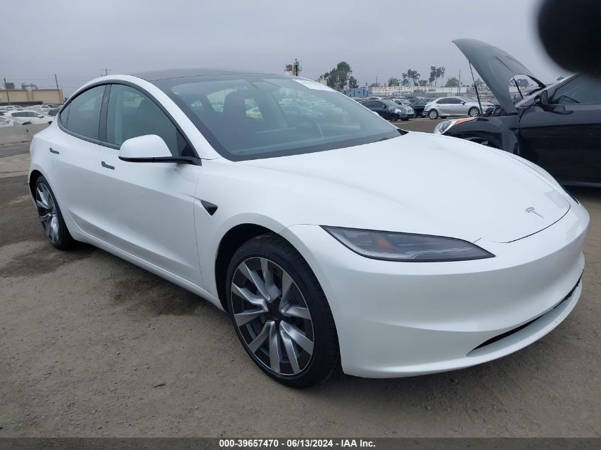 2024 TESLA MODEL 3 REAR-WHEEL DRIVE