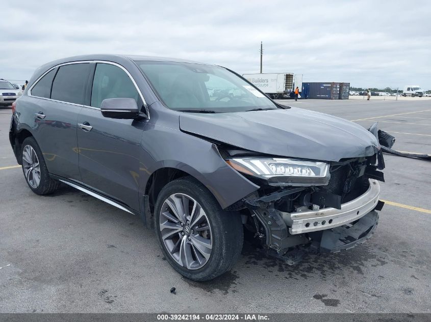 2018 ACURA MDX TECHNOLOGY PACKAGE   ACURAWATCH PLUS PKG