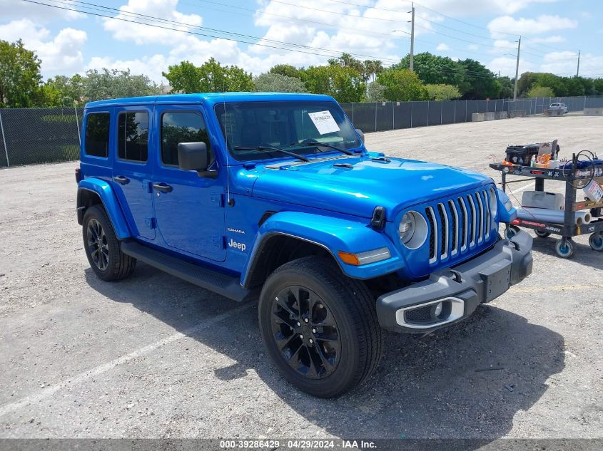 2021 JEEP WRANGLER 4XE UNLIMITED SAHARA 4X4